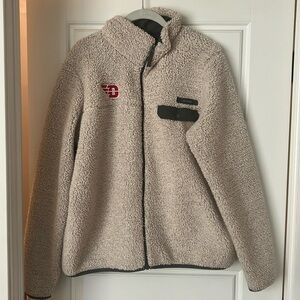 University of Dayton Columbia Cream Sherpa Fleece Full Zip Jacket